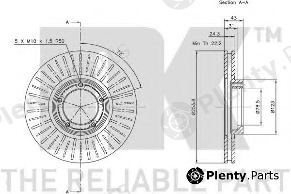  NK part 202547 Brake Disc