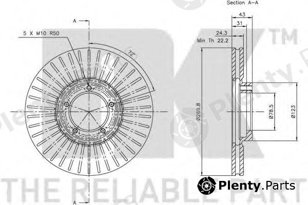  NK part 202548 Brake Disc