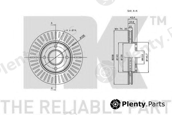  NK part 202549 Brake Disc