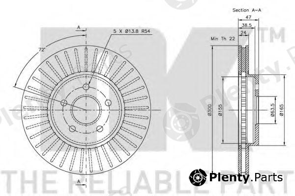  NK part 202550 Brake Disc