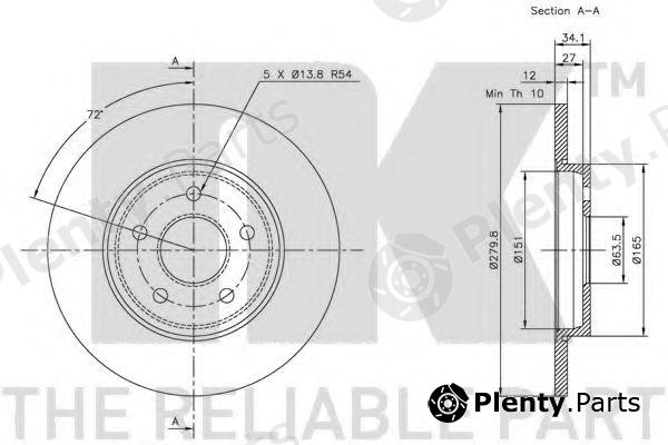  NK part 202551 Brake Disc