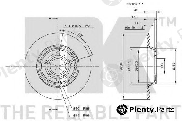  NK part 202552 Brake Disc