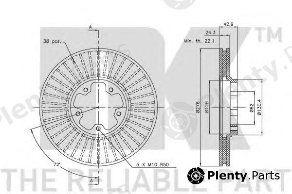  NK part 202554 Brake Disc