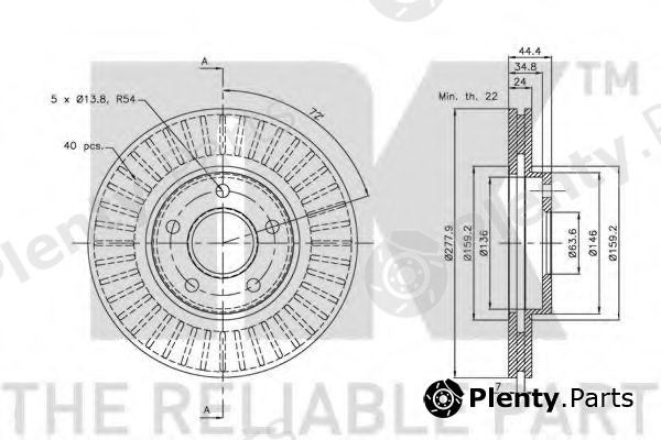  NK part 202555 Brake Disc