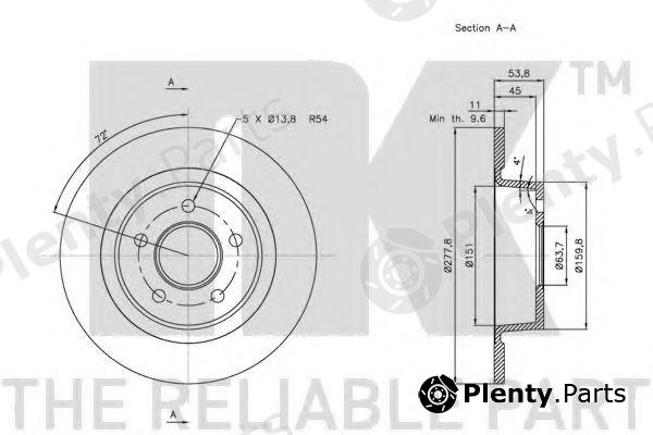  NK part 202564 Brake Disc
