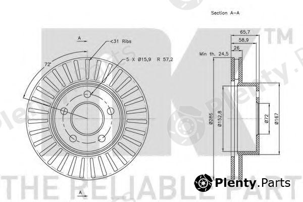  NK part 202565 Brake Disc