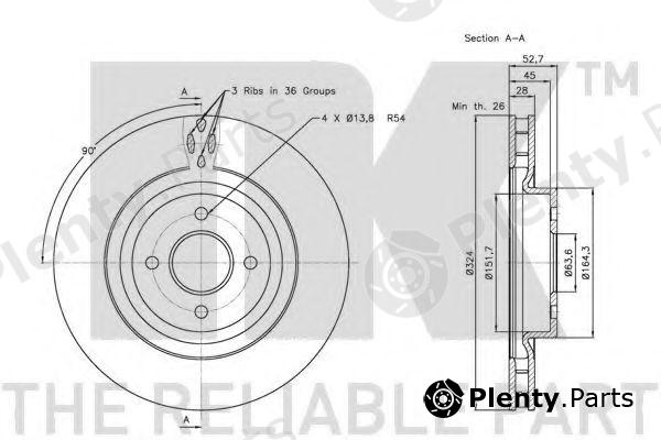  NK part 202566 Brake Disc