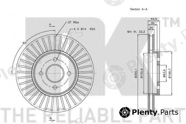  NK part 202567 Brake Disc