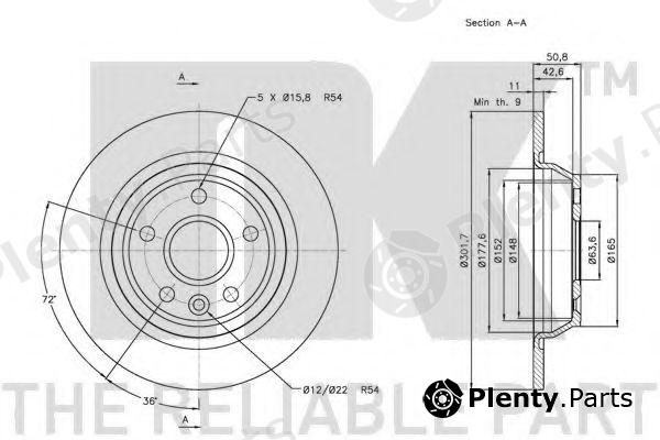  NK part 202571 Brake Disc