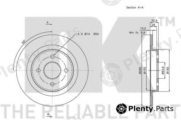  NK part 202574 Brake Disc