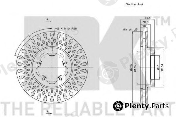  NK part 202575 Brake Disc