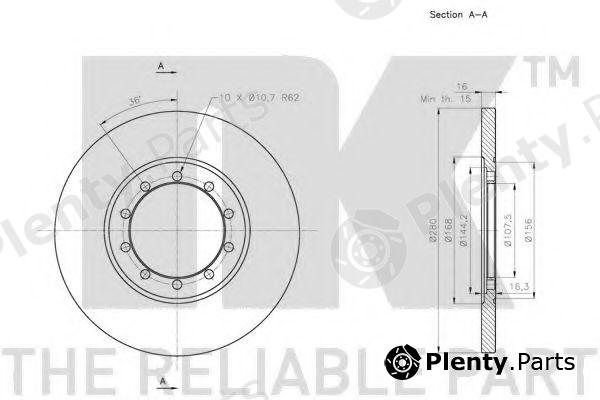  NK part 202577 Brake Disc