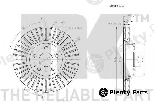  NK part 202581 Brake Disc