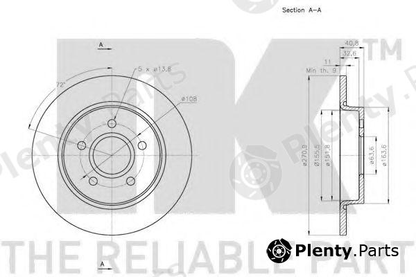  NK part 202584 Brake Disc
