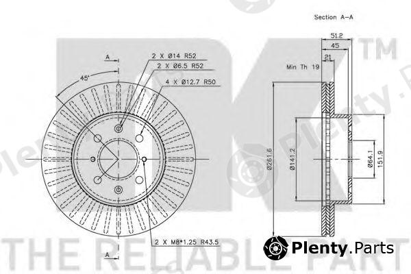  NK part 202608 Brake Disc
