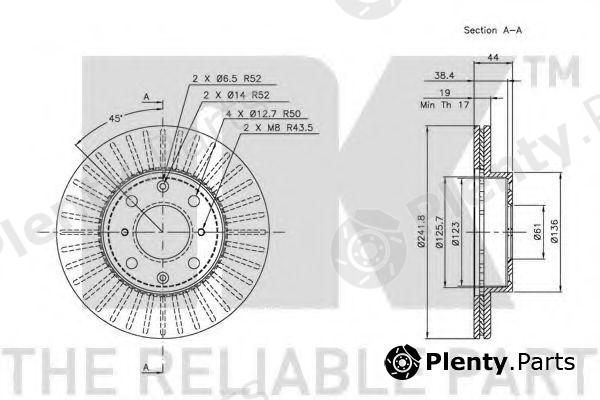  NK part 202612 Brake Disc