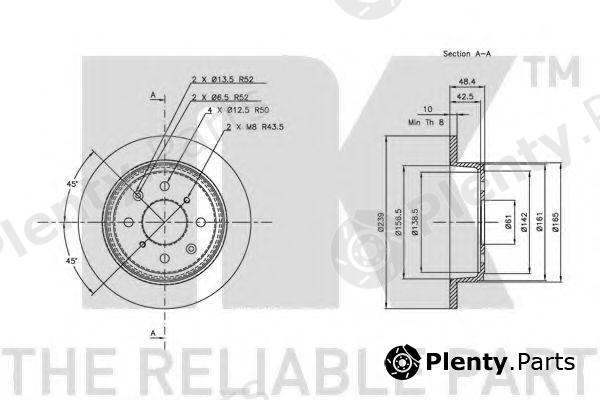  NK part 202613 Brake Disc