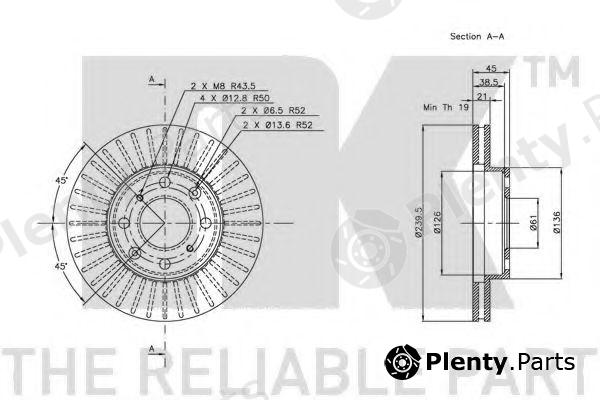  NK part 202615 Brake Disc