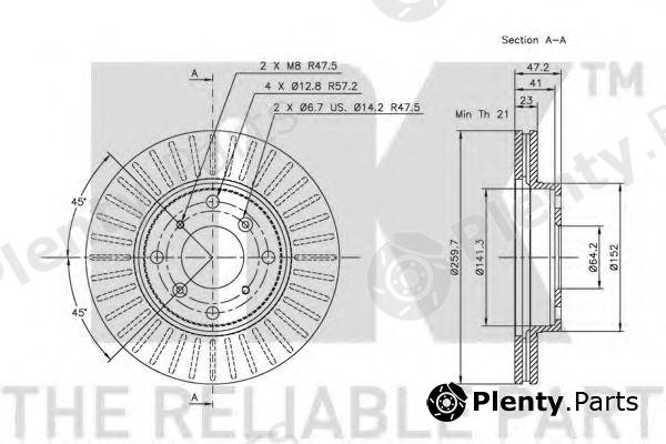  NK part 202616 Brake Disc