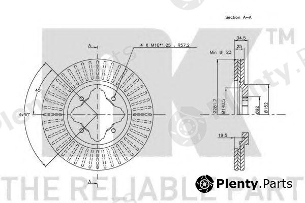  NK part 202618 Brake Disc