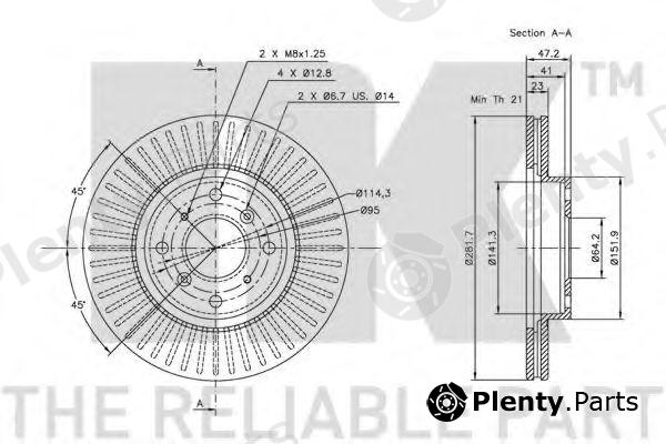  NK part 202620 Brake Disc