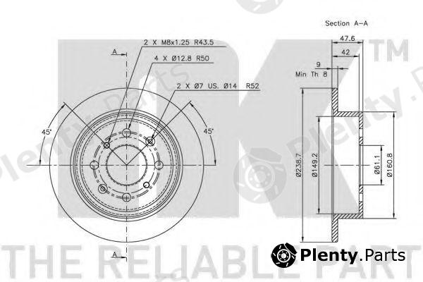  NK part 202621 Brake Disc