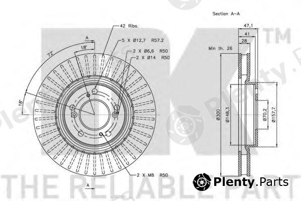  NK part 202624 Brake Disc