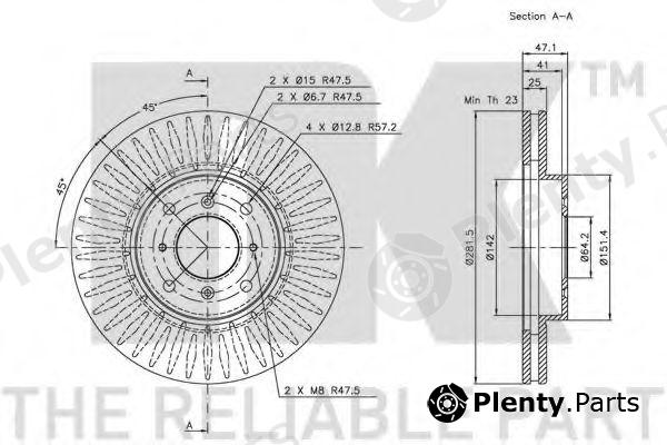  NK part 202625 Brake Disc