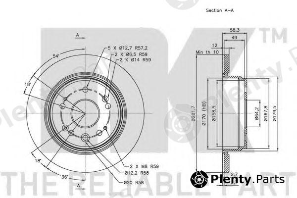  NK part 202627 Brake Disc