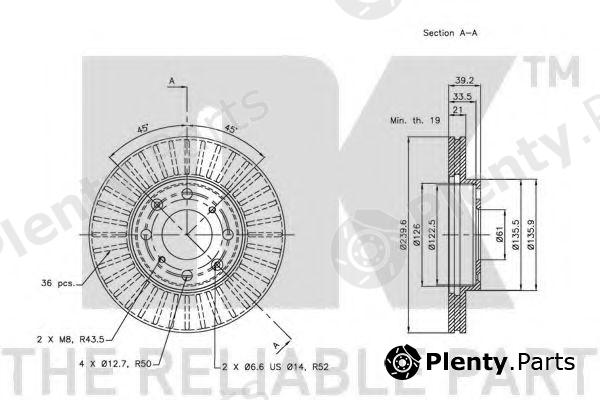  NK part 202628 Brake Disc