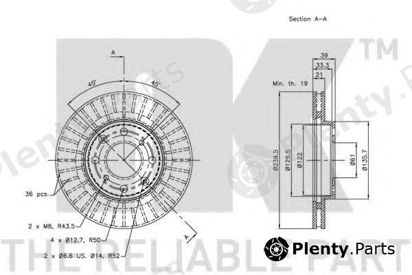  NK part 202630 Brake Disc