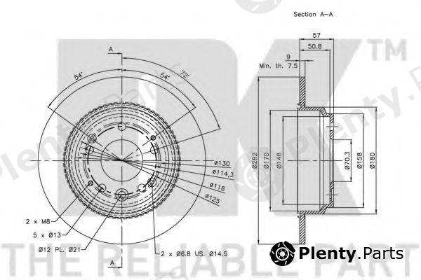  NK part 202631 Brake Disc