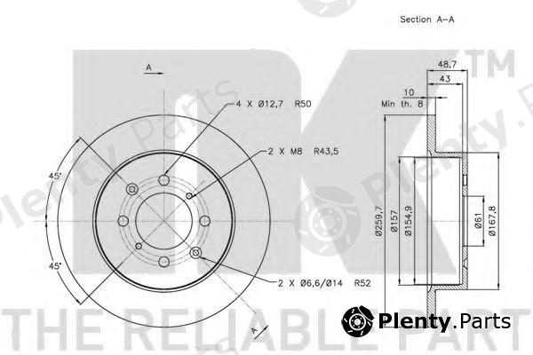  NK part 202633 Brake Disc