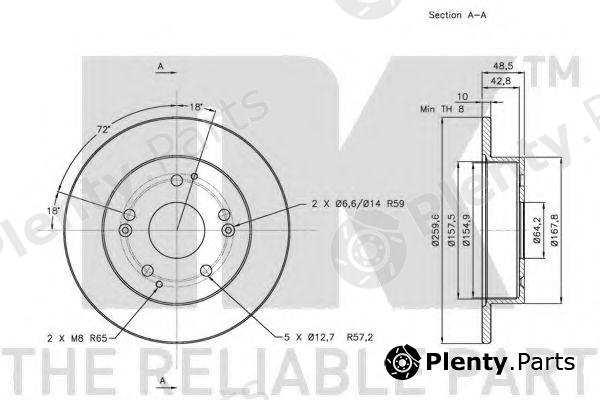  NK part 202634 Brake Disc