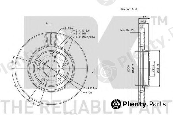  NK part 202635 Brake Disc