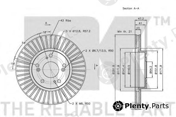  NK part 202636 Brake Disc