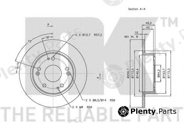  NK part 202638 Brake Disc