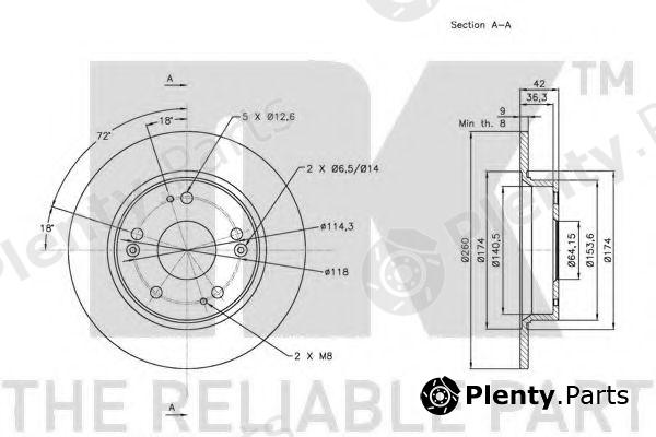  NK part 202641 Brake Disc