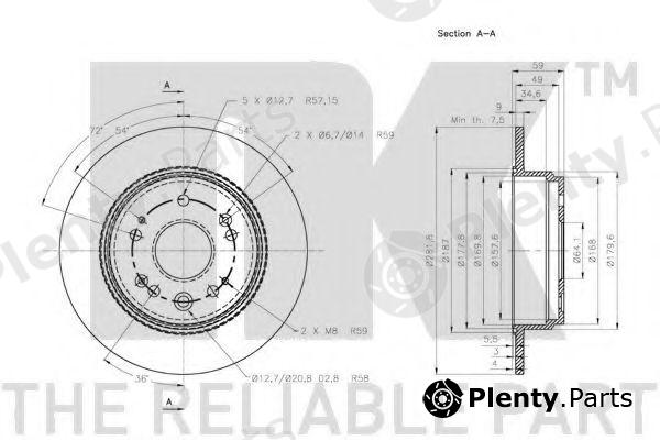  NK part 202644 Brake Disc