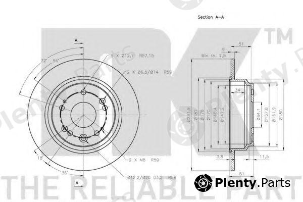  NK part 202645 Brake Disc