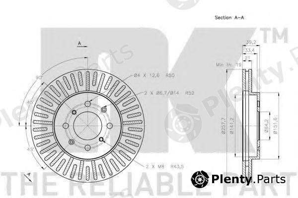  NK part 202647 Brake Disc