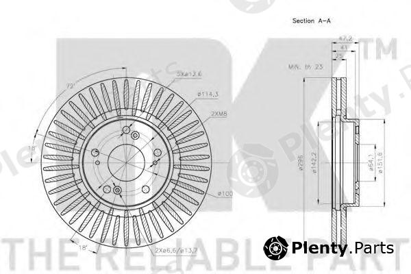  NK part 202649 Brake Disc