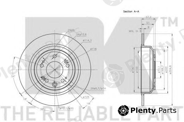  NK part 202652 Brake Disc