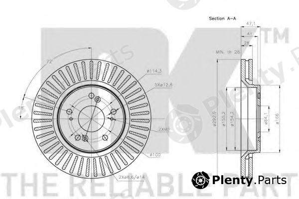  NK part 202653 Brake Disc