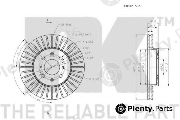  NK part 202656 Brake Disc