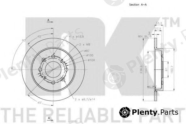  NK part 202657 Brake Disc