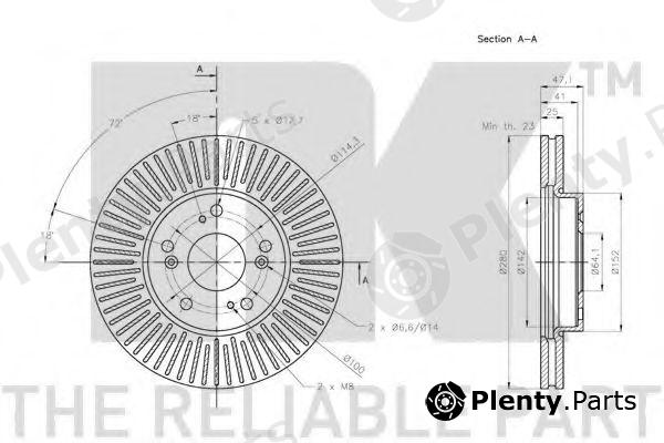  NK part 202661 Brake Disc