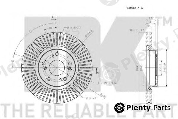  NK part 202662 Brake Disc