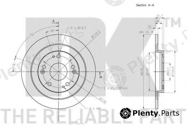  NK part 202663 Brake Disc