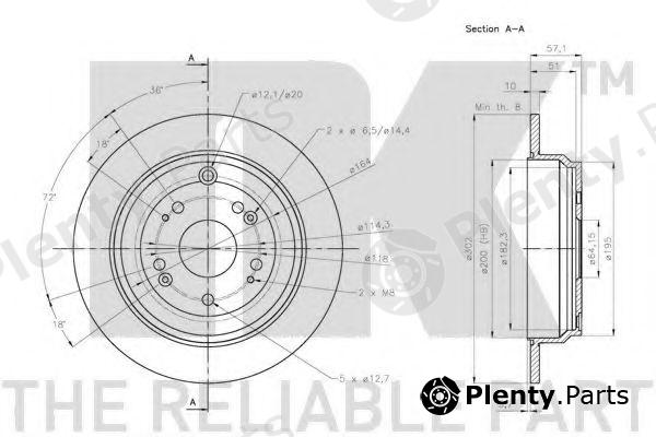  NK part 202664 Brake Disc